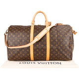 Louis Vuitton Monogram Canvas Keepall 55 Bandoulière Travel Bag