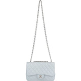 Chanel Quilted Lambskin Jumbo Single Flap Crossbody Bag