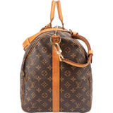 Louis Vuitton Monogram Canvas Keepall 55 Bandoulière Travel Bag