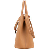 Prada Saffiano Cuir Leather Double Tote Handbag