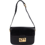 Celine Boxcalf Horse Carriage Triomphe Shoulder Bag