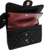 Chanel Quilted Caviar Leather Jumbo Double Flap Crossbody Bag