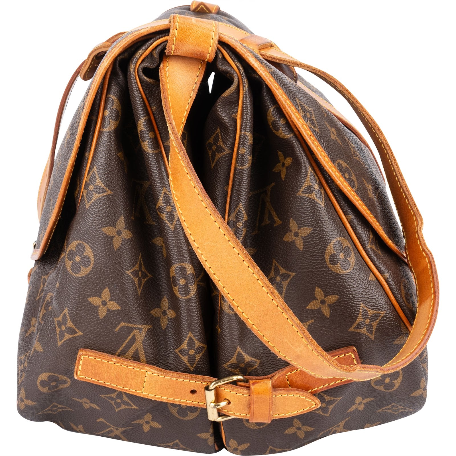 Louis Vuitton Monogram Canvas Saumur 35 Crossbody Bag - vintageandkickz