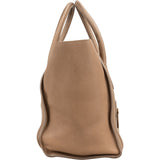 Céline Brown Leather Luggage Tote Handbag