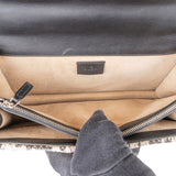 Gucci Limited Monogram GG Supreme  Embroidered Python Dionysus Shoulder Bag