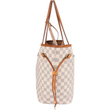 Louis Vuitton Monogram Damier Azur Neverfull MM Shoulder Bag - vintageandkickz