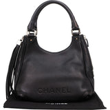 Chanel Grained Calfskin Tassel Hobo Shoulder Bag