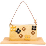 Louis Vuitton Monogram Vernis Fleurs Pochette Accessoires Handbag