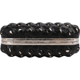 Alexander McQueen Woven Leather Knuckle Duster Small Clutch