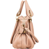 Chloé Pink Grained Leather Paraty Handbag