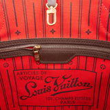 Louis Vuitton Monogram Damier Ebene Neverfull MM Shoulder Bag