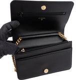 Chanel Quilted Caviar Leather Boy Wallet On Chain Crossbody Bag