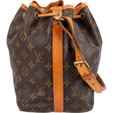 Louis Vuitton Monogram Canvas Sac Noé Petit Shoulder Bag