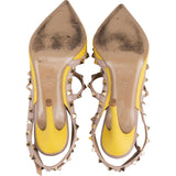 Valentino Garavani Multicolor Leather Rockstud Multi T-Ankle Strap Pumps (36,5)
