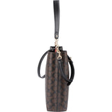 Coach Monogram Signature Canvas Town Bucket Shoulder Crossbody Bag