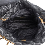 Chanel 22 Stitching Caviar Leather Small Drawstring Crossbody Bag