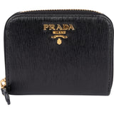 Prada Saffiano Leather Zip Around Wallet