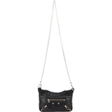 Balenciaga Black Leather City Mini Pochette Crossbody Bag