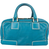 Loewe Blue Calfskin Leather Amazona Handbag