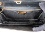 Salvatore Ferragamo Saffiano Leather Vara Bow Crossbody Bag - vintageandkickz