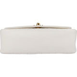 Chanel Quilted Lambskin 24K Gold Single Flap Diana Crossbody Bag