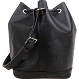 Louis Vuitton Noir Epi Leather NM Sac Noé Petit Shoulder Bag