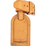 [🔄️B21 / F29] Louis Vuitton Vachetta Leather Luggage Tag - vintageandkickz