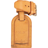 [🔄️B21 / F29] Louis Vuitton Vachetta Leather Luggage Tag - vintageandkickz