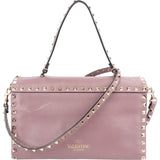 Valentino Garavani Leather Rockstud Flap Crossbody Handbag