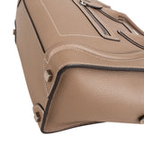 Celine Drummed Calfskin Luggage Handbag