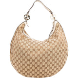 Gucci Monogram GG Canvas Interlocking G Hobo Shoulder Bag