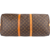 Louis Vuitton Monogram Canvas Keepall 55 Bandoulière Travel Bag