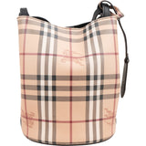 Burberry Nova-Check Monogram Small Bucket Crossbody Bag