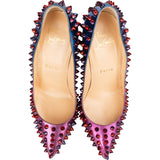 Christian Louboutin Ombre Patent Leather Follies Spikes Scarabe Pumps (35)