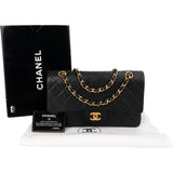 Chanel Quilted Lambskin 24K Gold Medium Double Flap Shoulder Bag