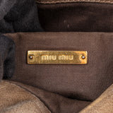 Miu Miu Vitello Lux Bow Small Crossbody Handbag