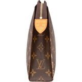 Louis Vuitton Canvas Monogram Poche Toilette 25 Clutch - vintageandkickz