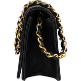 Chanel Quilted Lambskin 24K Gold Single Flap Crossbody Bag - vintageandkickz