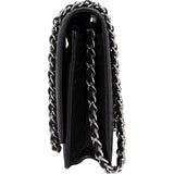 Chanel Chic Leather Camellia Wallet On Chain Crossbody Bag