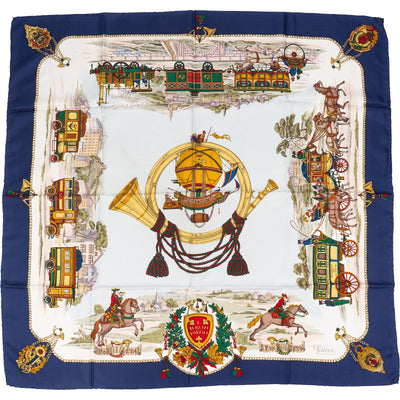 Gucci Servizi Postali Silk Tuch Scarf