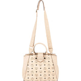 MCM Monogram Visetos Canvas Essential Studs Handbag
