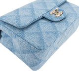 Chanel Quilted Denim Mini Rectangular Single Flap Crossbody Bag
