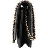 Chanel Quilted Caviar Leather Wallet On Chain Crossbody Bag