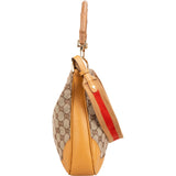 Gucci Monogram GG Canvas Bamboo Handle Shoulder Handbag