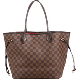 Louis Vuitton Monogram Damier Ebene Neverfull MM Shoulder Bag