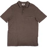 Hermès Taupe Cotton H Emblem Pocket Polo Shirt (XL)
