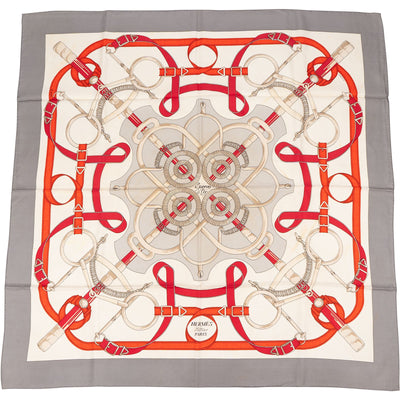 Hermès Eperon d'Or Silk Carré 90 Tuch Scarf