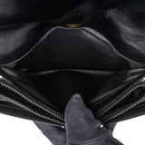 Gucci Black Leather Vintage Horsebit Shoulder Bag