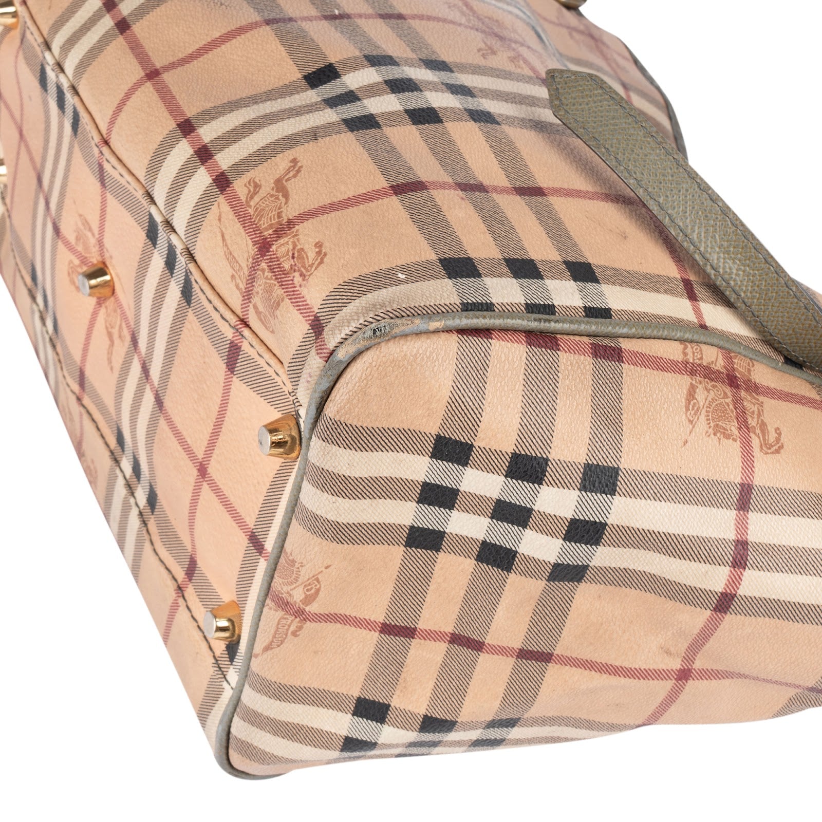 Burberry Haymarket Check Canterbury Tote Shoulder Bag - vintageandkickz