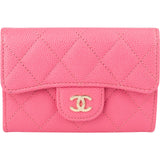 Chanel Quilted Caviar Leather Classic Small Flap Wallet